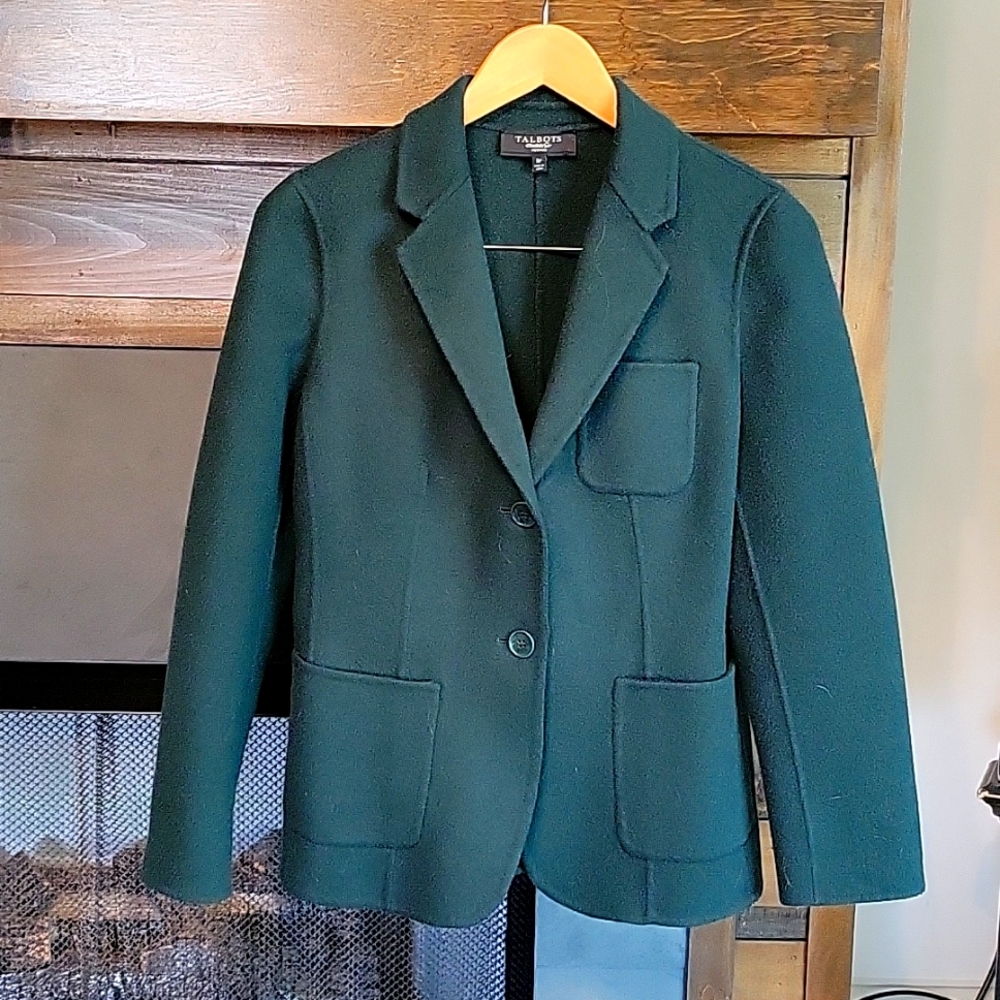 Talbots Wool Blazer Jacket 8 Petite
